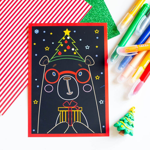 Кольорові гравюри та розмальовки. Новий рік