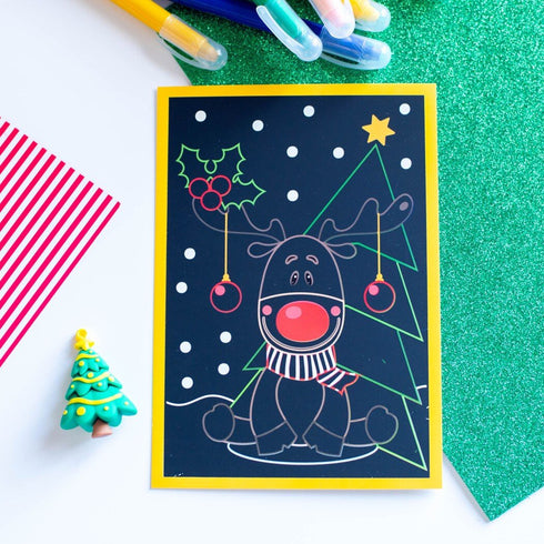 Кольорові гравюри та розмальовки. Новий рік