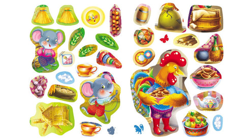 Oreille. Contes de fées avec autocollants