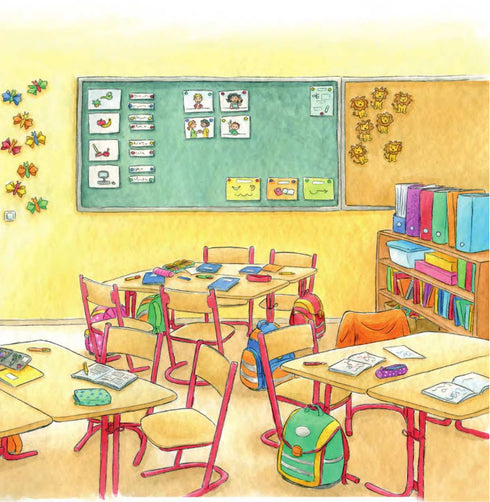 Connie va à l'école