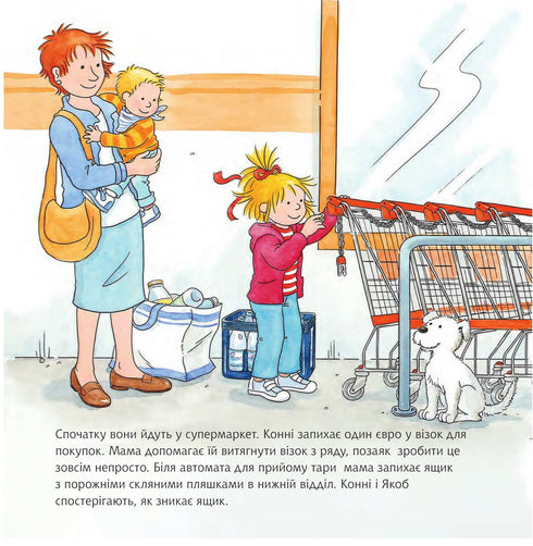 Conny fait des courses