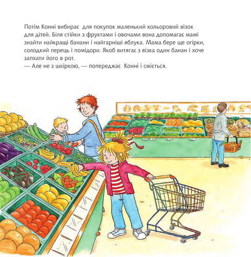 Conny fait des courses