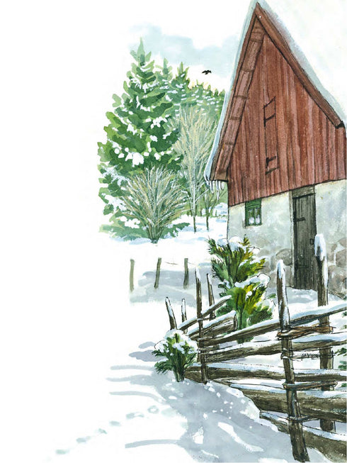 Maman Muu fait de la luge.