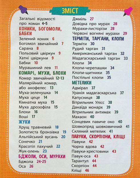 Мініенциклопедія. Комахи та павуки