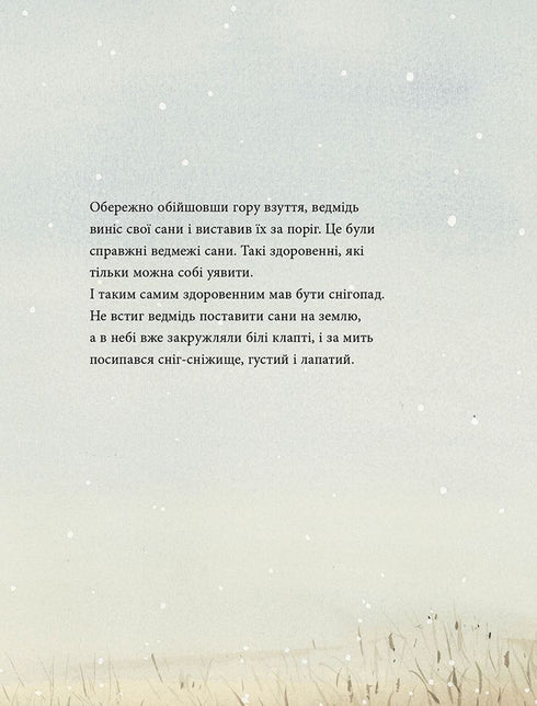 Mouse winter, bear snow