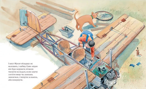 Mulle Mek construit un avion