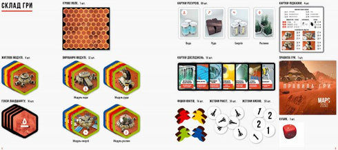 Jeu de société « Mars-2050 » - 9789667482152