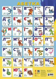 Affiches éducatives. Alphabet (édition ukrainienne)