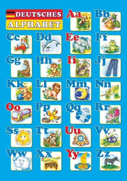 Affiche. alphabet allemand