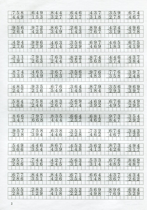 Тренажер із математики.Додавання та віднімання в стопчик із переходом через разряд