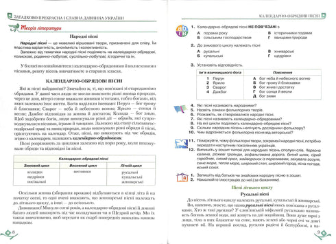 Littérature ukrainienne (6e classe)