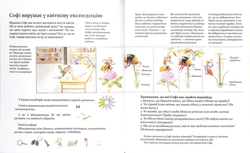 Expédition avec la fourmi Sophie. Explorons la nature qui nous entoure.