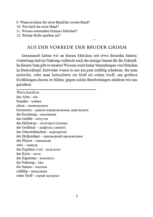 Contes des frères Grimm. 43 textes et exercices pour la lecture, l'audition et l'expression orale. Classes 5-12